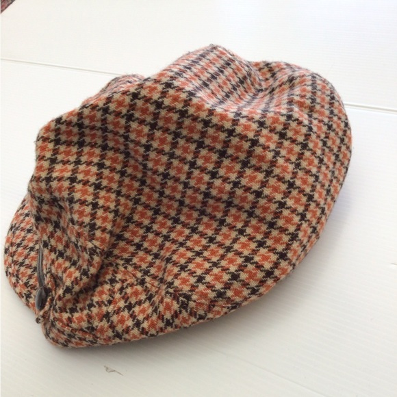 FALL SALE 💜VINTAGE J CREW UNISEX PLAID NEWBOY CAP - size S/M - Picture 3 of 6